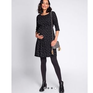 Black Dot Maternity Dress